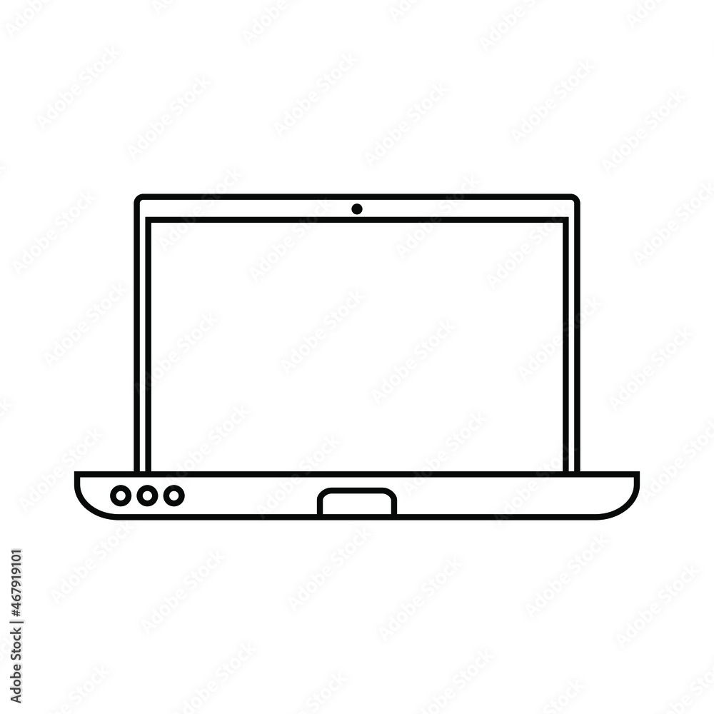 Laptop icon vector. Computer illustration sign. device symbol. pc logo. Laptop icon vector. Computer illustration sign. device symbol. pc logo.