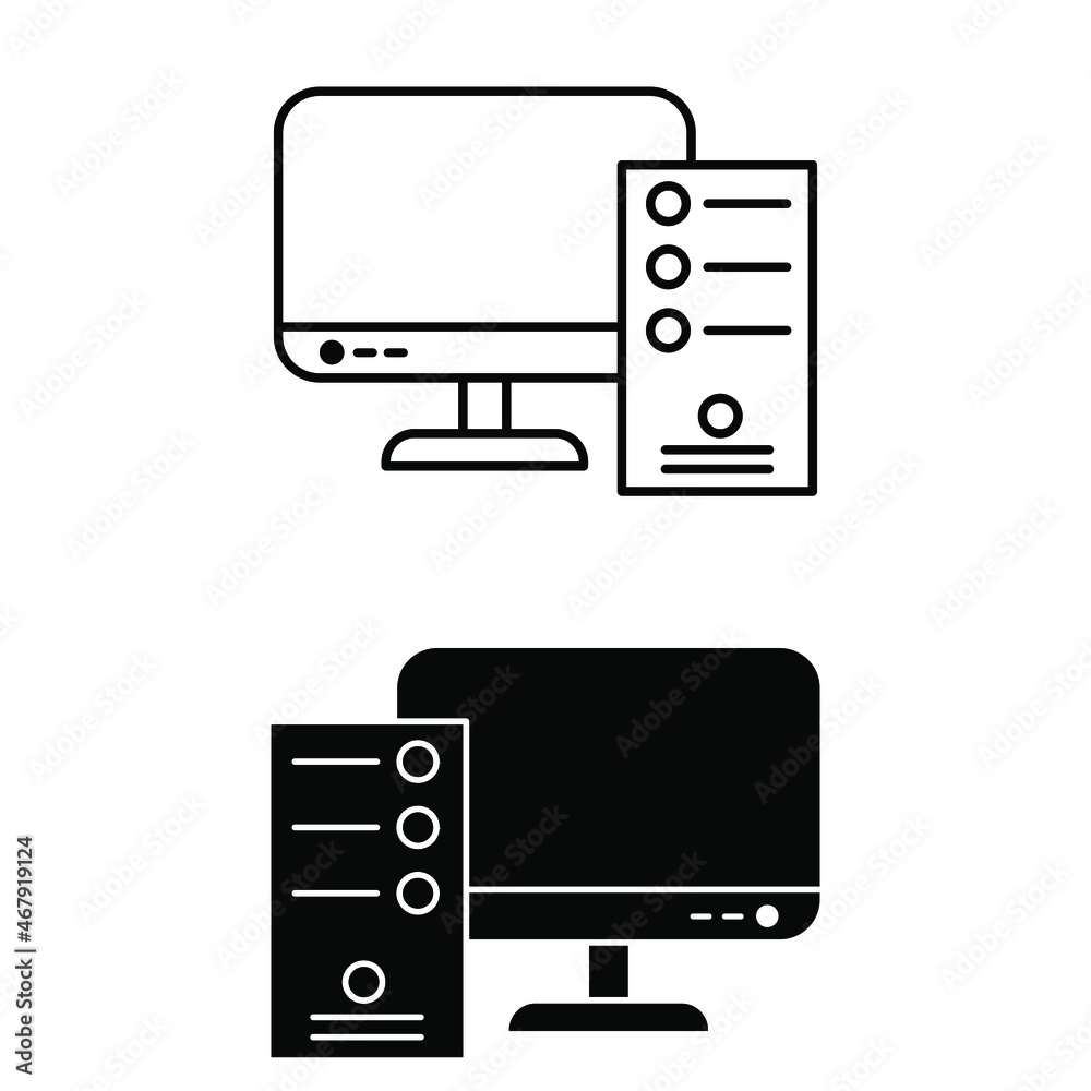 Computer icon vector. pc illustration sign. device symbol. Laptop logo. Computer icon vector. pc illustration sign. device symbol. Laptop logo.