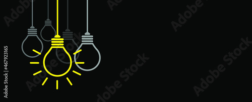 think different, idea concept on color background