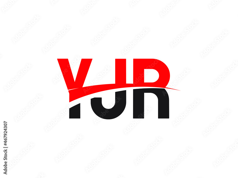 Fototapeta premium YJR Letter Initial Logo Design Vector Illustration
