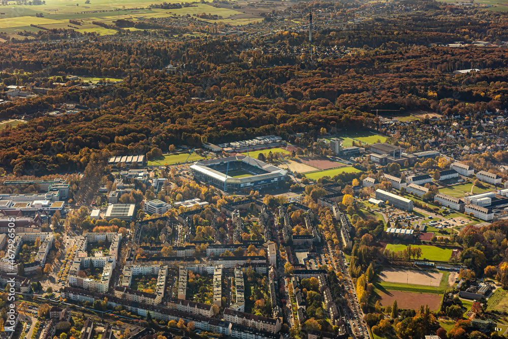 Luftaufnahme von Rostock Warnemünde - Ostseestadion