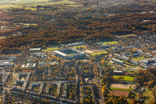 Luftbild von Rostock Warnemünde - Ostseestadion