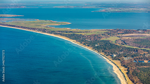 Luftbild von der Halbinsel Fischland-Darß-Zingst