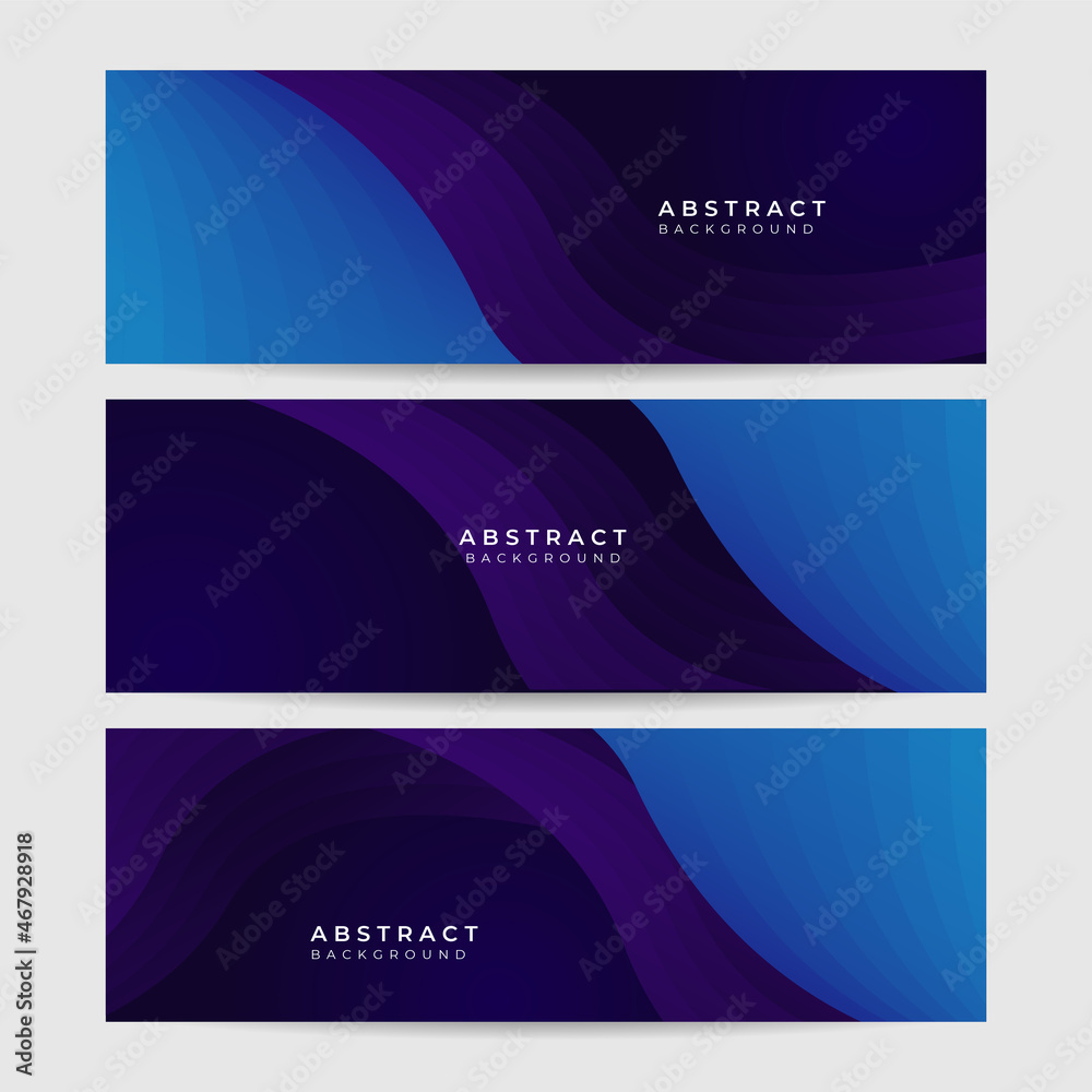 Modern blue purple abstract banner background design. Vector illustration design for presentation, banner, cover, web, flyer, card, poster, game, texture, slide, magazine, and powerpoint.