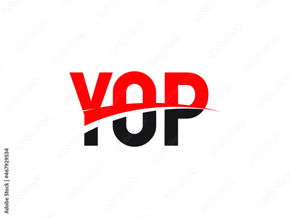 YOP Letter Initial Logo Design Vector Illustration