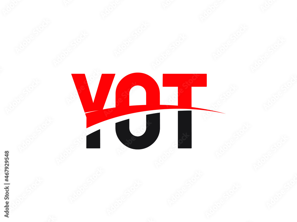 YOT Letter Initial Logo Design Vector Illustration