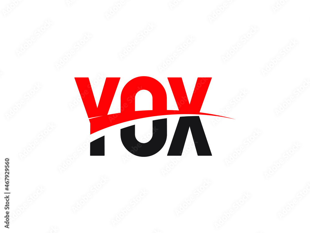 YOX Letter Initial Logo Design Vector Illustration