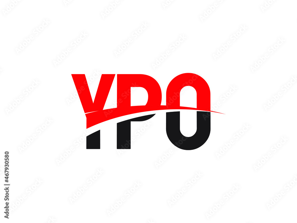 Obraz premium YPO Letter Initial Logo Design Vector Illustration