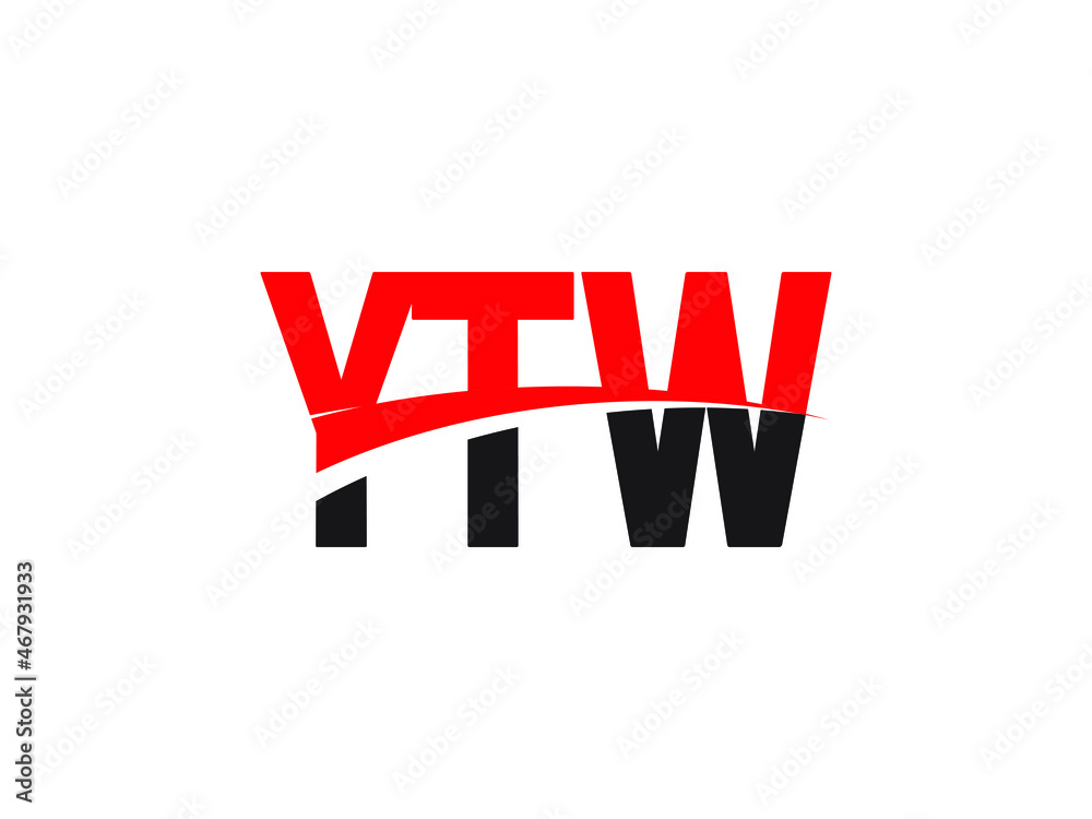 Obraz premium YTW Letter Initial Logo Design Vector Illustration