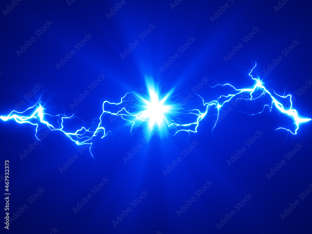 ビリビリと電撃が走るエフェクト Stock Illustration | Adobe Stock