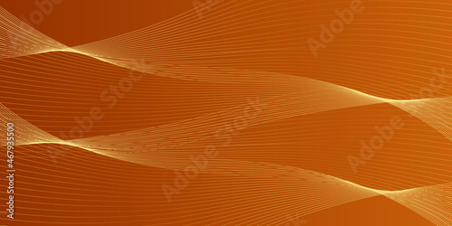 Orange background with gold lines