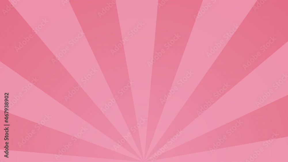 ピンク色の下側サンバースト背景（ループ素材）