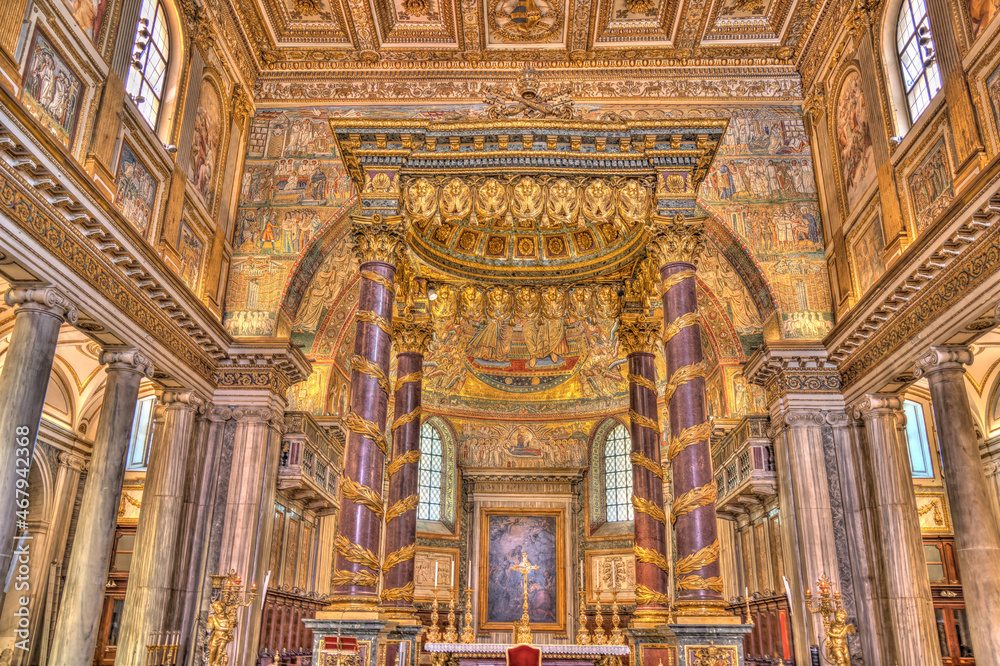 Santa Maria Maggiore, Rome, HDR Image