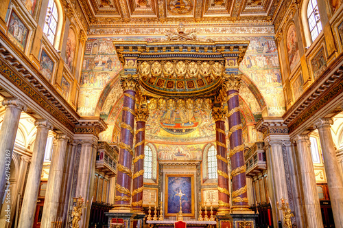 Santa Maria Maggiore, Rome, HDR Image