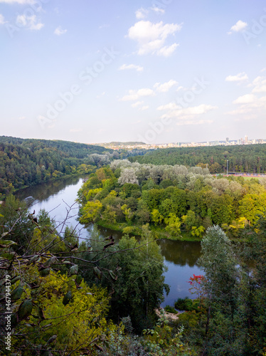 River Bend. Wooded hills. Vilnius