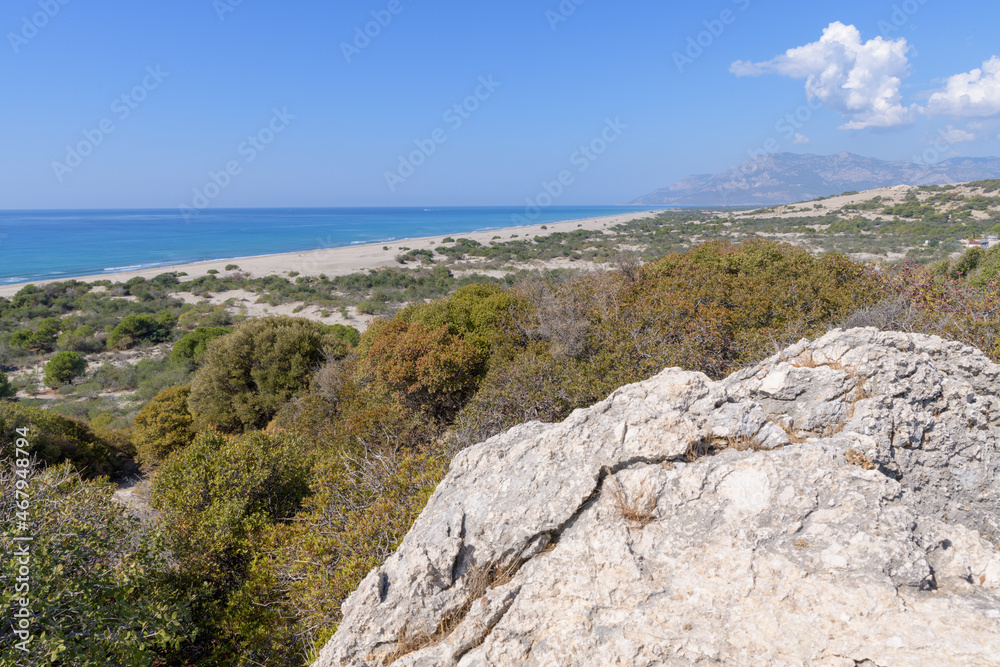 Patara beach in Antalya province of Turkey. Patara beach in Antalya province of Turkey.