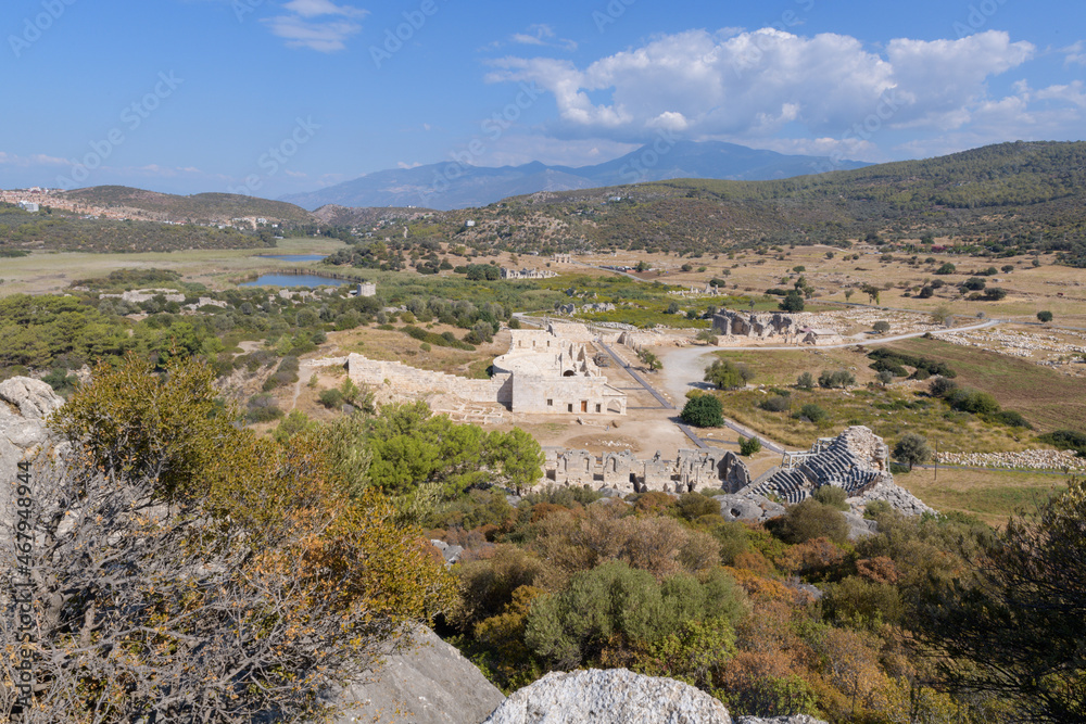 View of ancient city Patara.