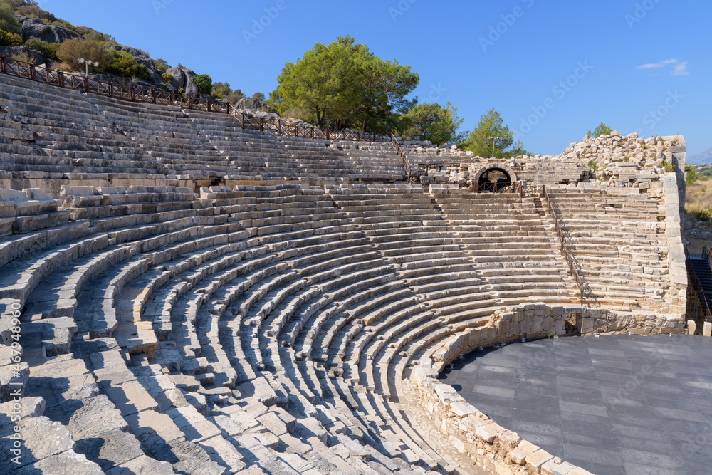 Ancient theater in ancient city Patara.