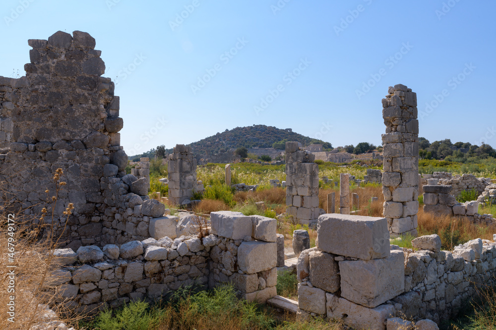 Ruins of roman bath in ancient city Patara