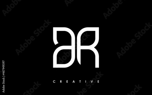 AR Letter Initial Logo Design Template Vector Illustration
