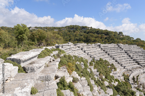 Theater in city Kyaneai. Lycian, Antalya, Turkey photo