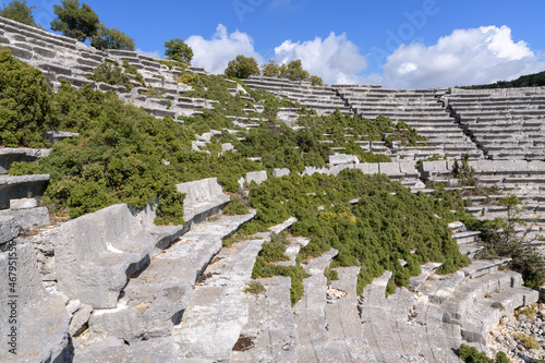 Theater in city Kyaneai. Lycian, Antalya, Turkey photo