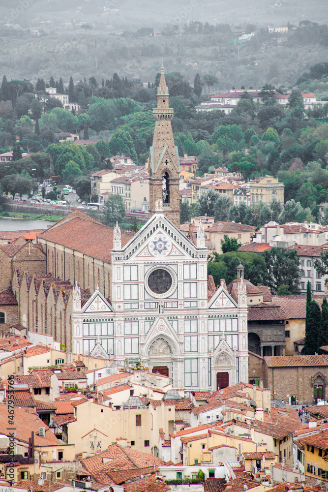 Santa Croce cathedral in Florence, Italy