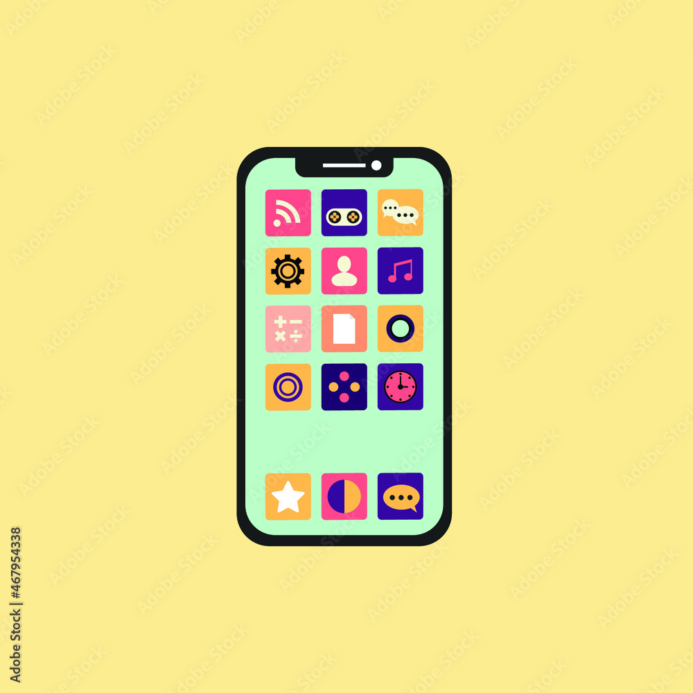 Smart Phone Vector Illustration Smart Phone Vector Illustration