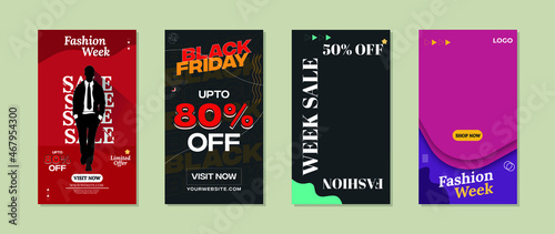 1080*1920 Instagram story fashion sale post fully customizable with free fonts (Abril Fatface, lora, Montserrat)