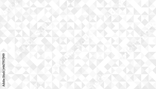 Abstract gray and white triangles design. Simple geometric background triangles. Triangular wide wallpaper pattern 
