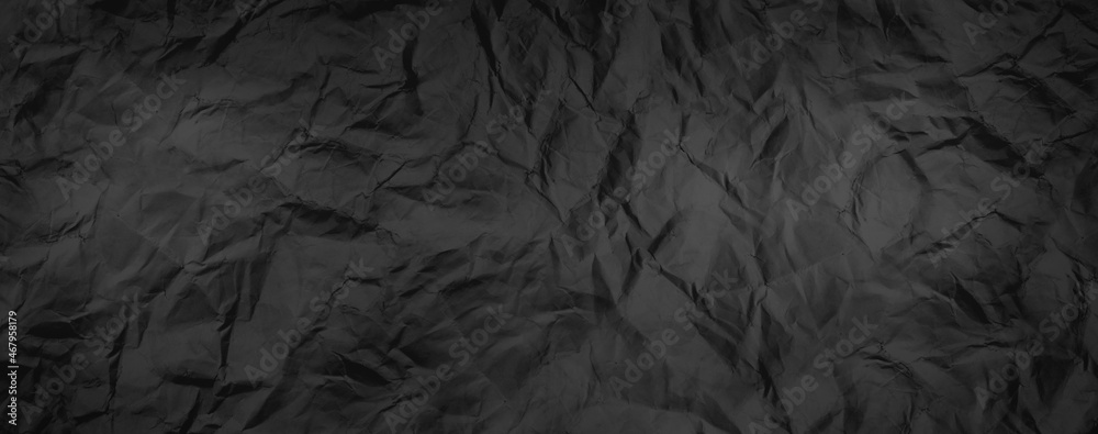 black paper texture background, crumpled pattern black paper texture background, crumpled pattern