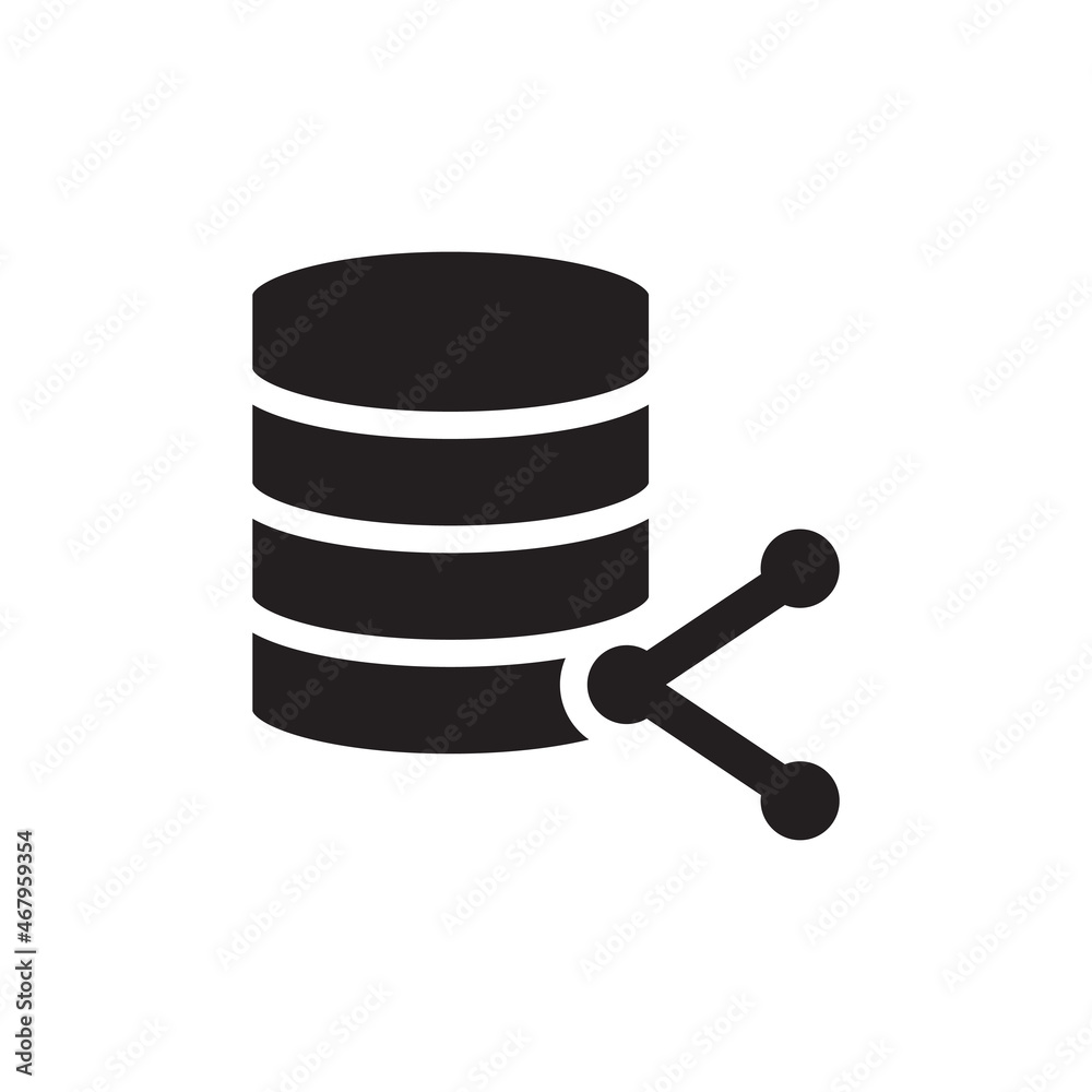 Data Center Share Icon - Server Date Share Icon Data Center Share Icon - Server Date Share Icon