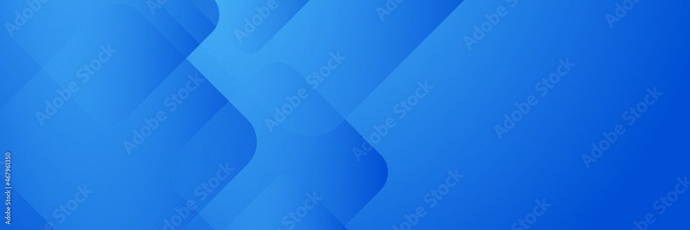 Abstract banner design with blue geometric background. Blue banner background. Vector abstract graphic design banner pattern background template. - obrazy, fototapety, plakaty 