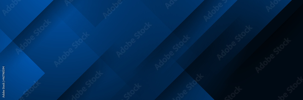 Fototapeta premium Modern blue vector abstract graphic design banner pattern background template