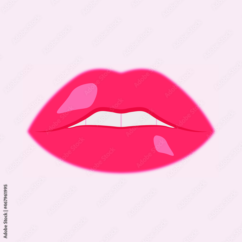 lips icon. Cosmetic sign. vector illustration