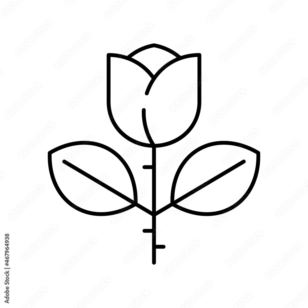 Rose icon vector. flower illustration sign. floret symbol. blossom logo. Rose icon vector. flower illustration sign. floret symbol. blossom logo.