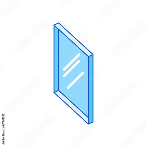 Illustration of single glass. Section for double glazed window.