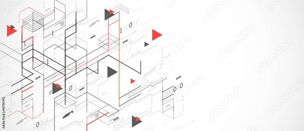 Network Concept. Isometric theme for your business. Vector illustration