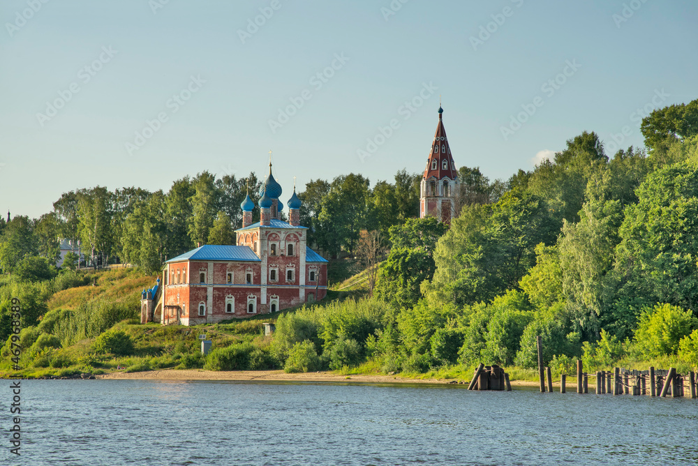 Fototapeta premium Kazan-Transfiguration church in Tutayev (former Romanov-Borisoglebsk). Russia