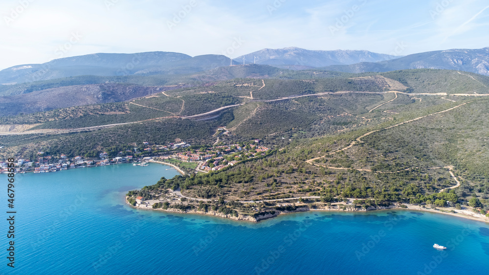 Fototapeta premium Aerial drone footage; Izmir Balikliova - Yuvakent sitesi