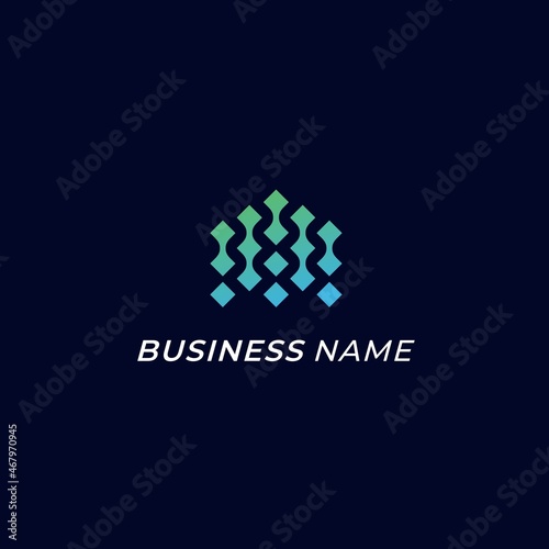 design logo creative smart home and technology