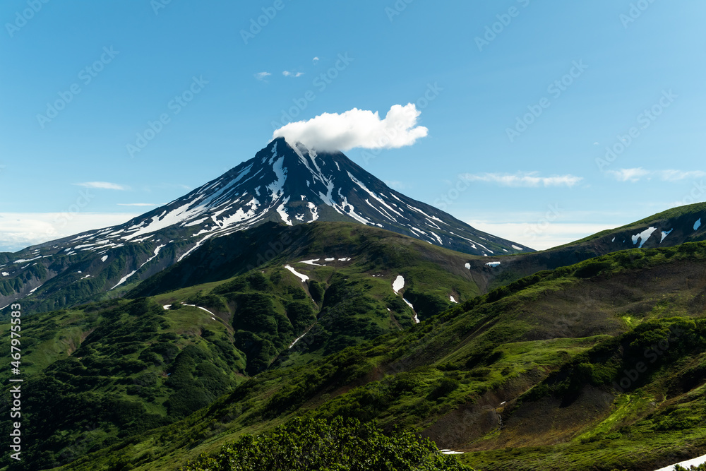 Landscape view in Kamchatka peninsula Volcano
