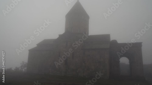 Tatev Monastery in Armenia in Fog