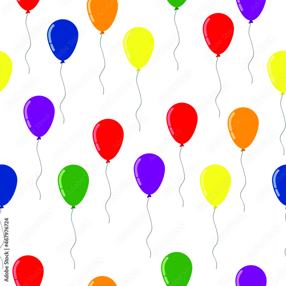 Colorful Cartoon Balloon Seamless Pattern Colorful Cartoon Balloon Seamless Pattern
