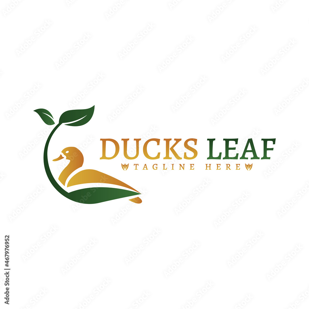 Leaf duck logo vector, Perfect to use for ecology industry, nature life or related to leaf duck. Leaf duck logo vector, Perfect to use for ecology industry, nature life or related to leaf duck.