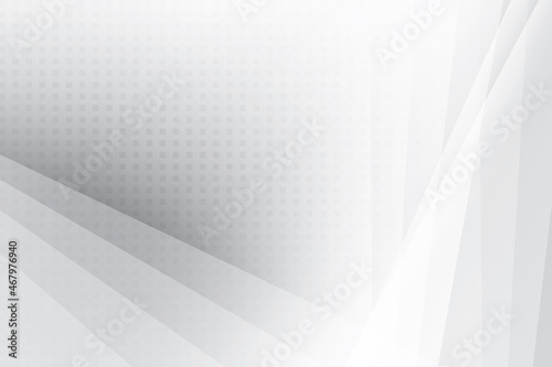 Abstract white and gray color, modern design background with geometric shape. Vector illustration.