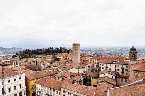 Gombito Tower Torre del Gombito in Citta Alta. Bergamo, Italy
