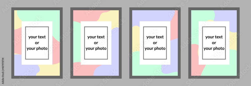 fun color frame and border set. perfect for posters, decorations and frames