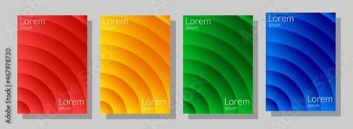 gradient color background. composite wave of circles