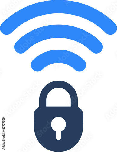 wifi security Isolated Vector icon which can easily modify or edit